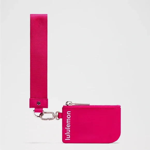 Lululemon Pink and White Dual Pouch Wristlet - Picture 4 of 4